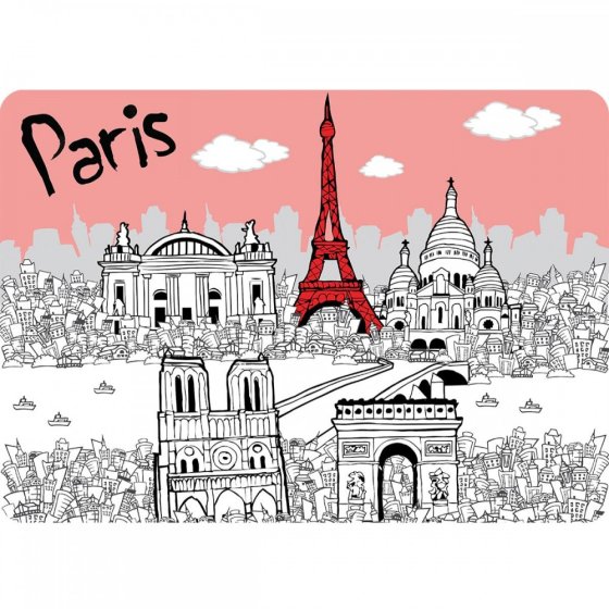 SET DE TABLE PARIS PASTELS (x 12) SET DE TABLE PARIS PASTELS (x 12)