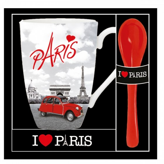 MUG CUILLERE BOITAGE INDIVIDUEL PARIS VOITURE (x 12) MUG CUILLERE BOITAGE INDIVIDUEL PARIS VOITURE (x 12)