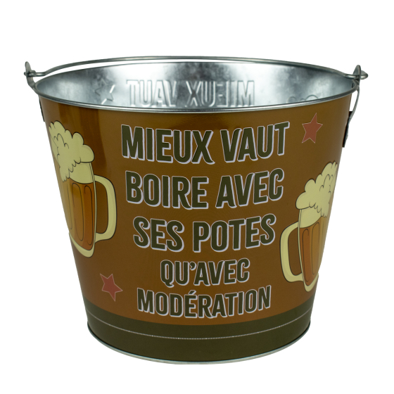 SEAU A BIERE - POTES ET MODERATION (x 10) SEAU A BIERE - POTES ET MODERATION (x 10)