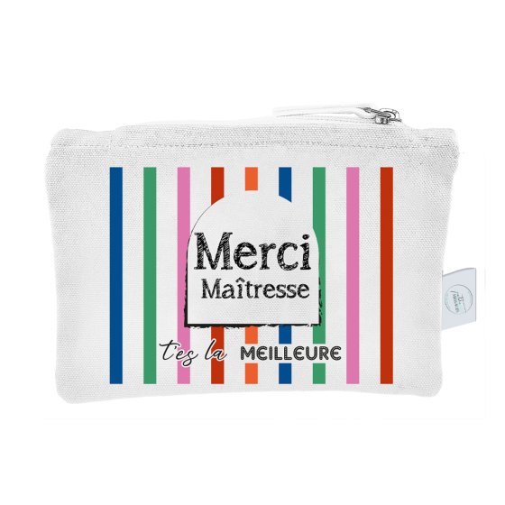 POCHETTE MERCI MAITRESSE RAYURES (x 10) POCHETTE MERCI MAITRESSE RAYURES (x 10)