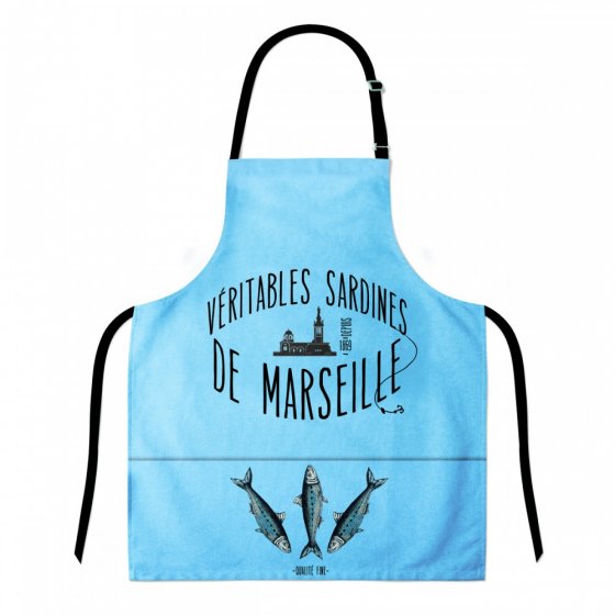 TABLIER ADULTE SARDINES MARSEILLE (x 6 ) TABLIER ADULTE SARDINES MARSEILLE (x 6 )