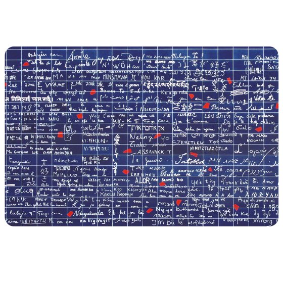 SET DE TABLE MUR DES JE T'AIME (x 12) SET DE TABLE MUR DES JE T'AIME (x 12)