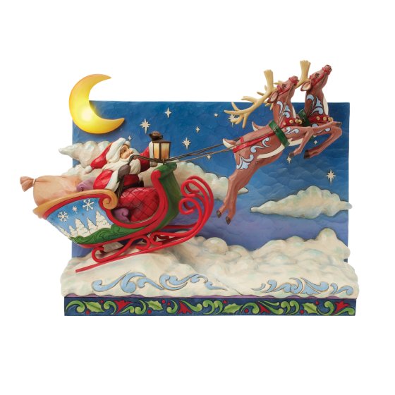 SANTA SLEIGH WITH REINDEER LED MUSICAL SANTA SLEIGH WITH REINDEER LED MUSICAL