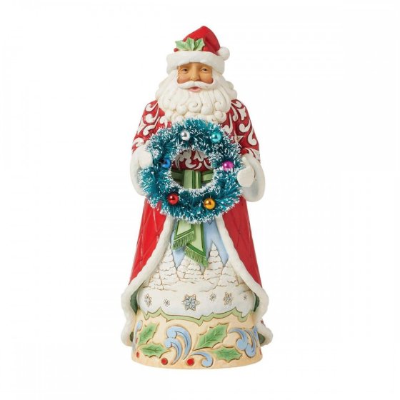 SANTA WITH SISAL WREATH SANTA WITH SISAL WREATH