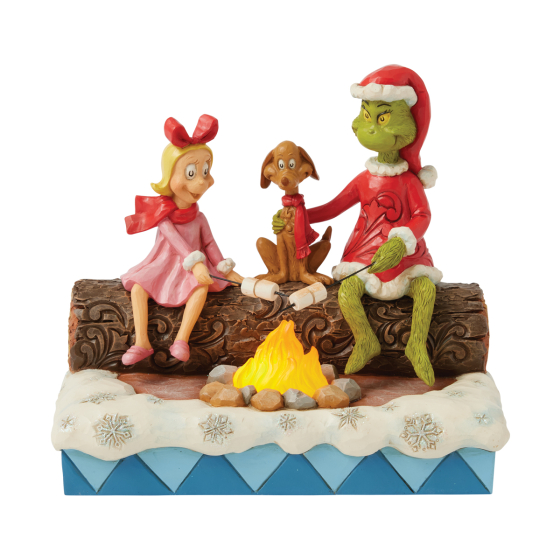 GRINCH ROASTING MARSHMALLOW GRINCH ROASTING MARSHMALLOW