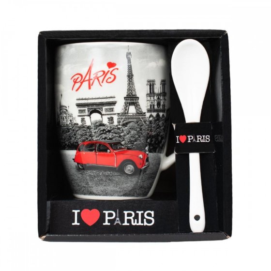 MUG CUILLERE BOITAGE INDIVIDUEL PARIS VOITURE (x 12) MUG CUILLERE BOITAGE INDIVIDUEL PARIS VOITURE (x 12)