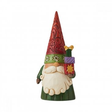 Enesco Jim Shore Heartwood Creek Naughty and Nice Two-Sided Gnome Figurine