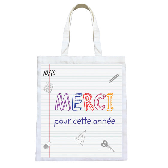 TOTE BAG MERCI POUR CETTE ANNEE (x 10) TOTE BAG MERCI POUR CETTE ANNEE (x 10)