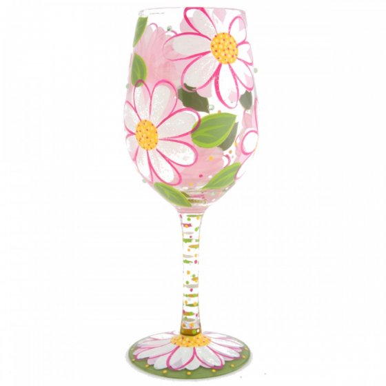 OOPS I DAISIED AGAIN WINE GLASS OOPS I DAISIED AGAIN WINE GLASS
