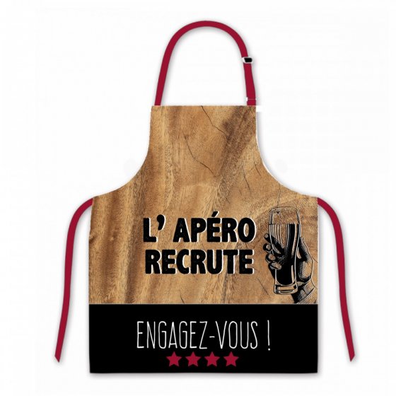 TABLIER APERO RECRUTE ENGAGEZ-VOUS (x 6 ) TABLIER APERO RECRUTE ENGAGEZ-VOUS (x 6 )