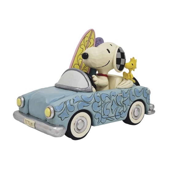 SNOOPY SURFBOARD CAR FIGURINE SNOOPY SURFBOARD CAR FIGURINE