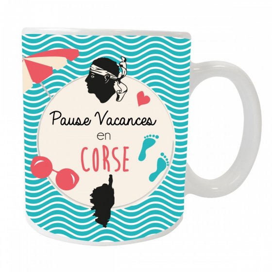 MUG PAUSE VACANCES EN CORSE (x 12) MUG PAUSE VACANCES EN CORSE (x 12)