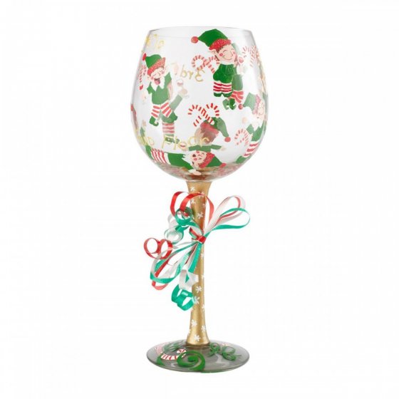 TIPSY ELF WINE GLASS TIPSY ELF WINE GLASS
