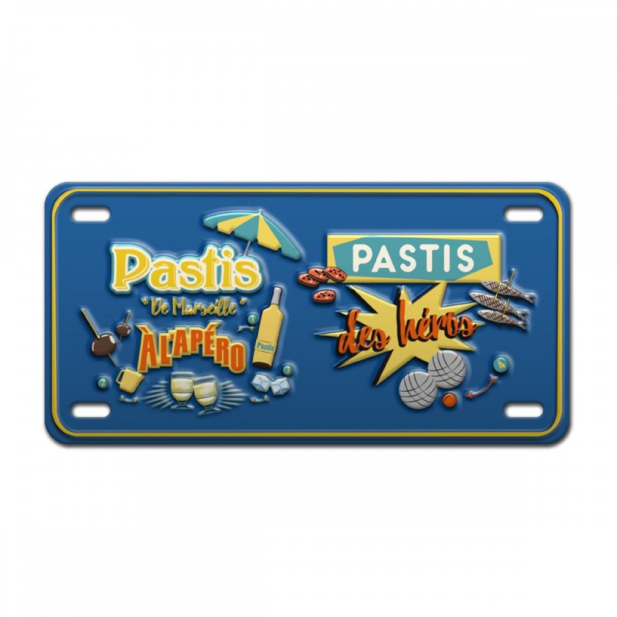 Lot 10 Plaques Metal Pastis Marseille Enesco France Lot 10 Plaques Metal Pastis Marseille Enesco France